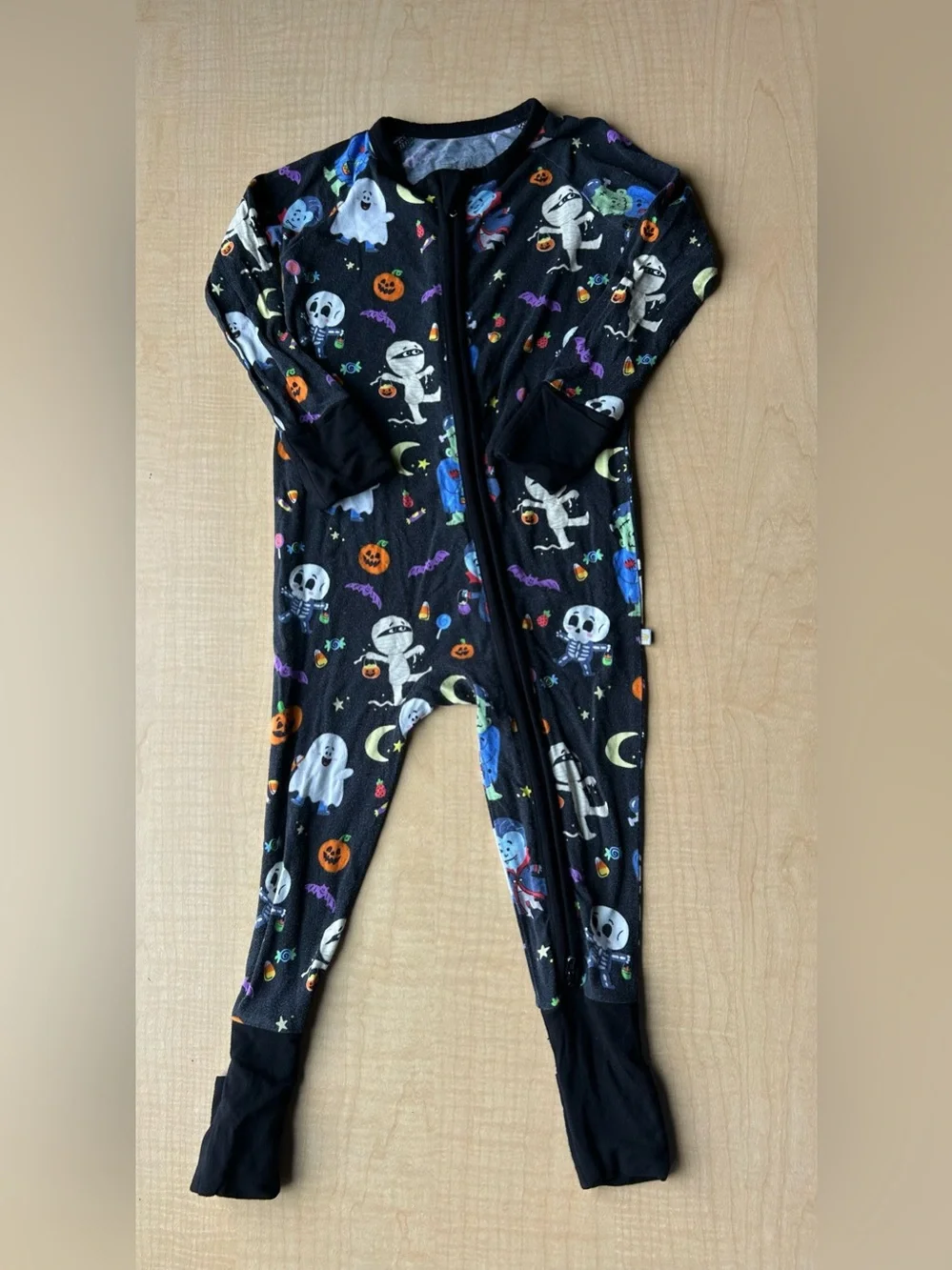 Soulbaby Bamboo One-Piece Sleeper Cute Halloween Print 12-18M